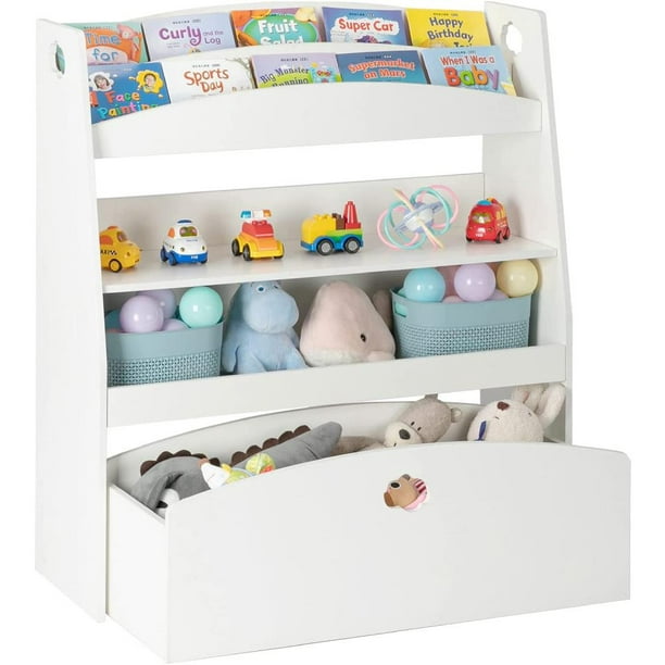 6 Drawer Storage Rack Kids Character Toy Organiser Tidy Bedroom Playroom Nursery 